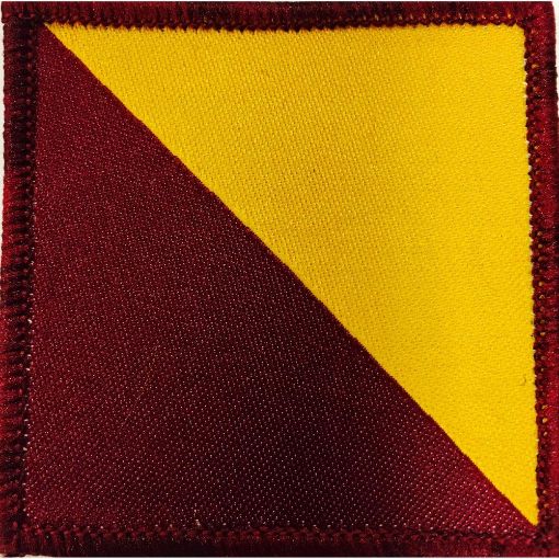 Picture of Helmet Patch - RRF Maroon/Primrose - Pack of 5